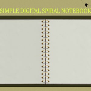 Sketchbook Mockup / Procreate Blank Notebook Spread / Digital Scrapbook, Journal / Goodnotes or Procreate Template