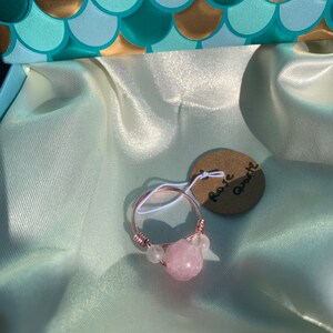 Rose quartz ring