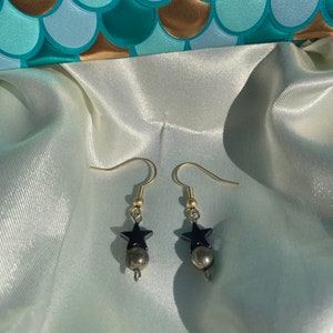 Pyrtie and hematite earrings