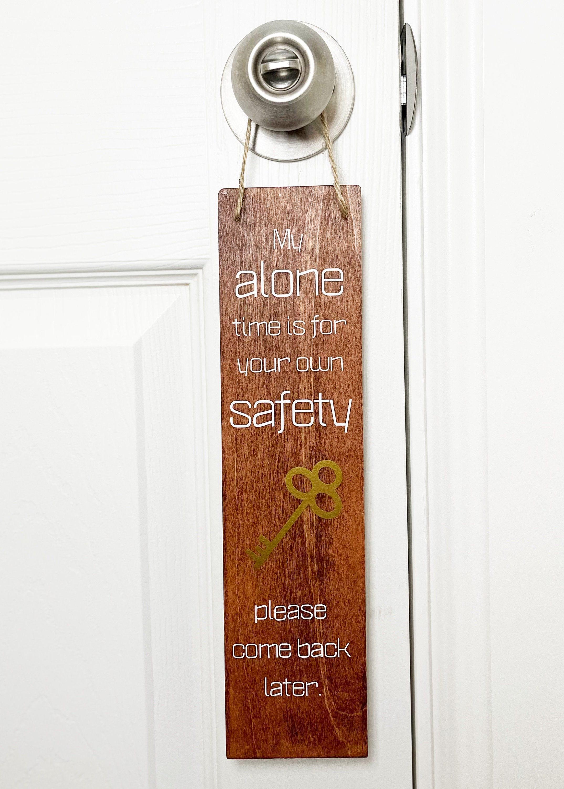 Meeting in Progress / Be Right Back Door Knob Hanger Tag, SKU: TG-0946