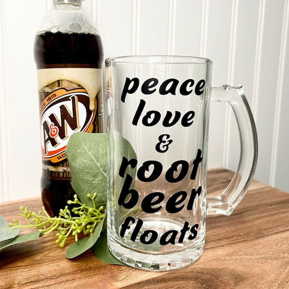 Root Beer Float Mug Birthday Gift for Friend Glass Mug Root Beer Dad Gift  Coworker Gag Gift Soda Cup Funny Mug Gift Root Beer Party Favor 