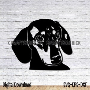 Dachshund Dog Svg, Puppy Svg, Dachshund Dog Eps, Puppy Eps, Dachshund Dog Dxf, Puppy Dxf, Plasma Dxf Files, Plasma Cut File, Laser Cut File