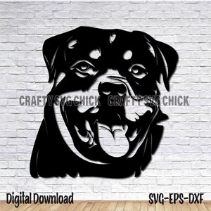 Rottweiler Svg, Dog Svg, Rottweiler Eps, Dog Eps, Rottweiler Dxf, Dog Dxf, Plasma Dxf Files, Plasma Cut File, Metal Sign Cut File
