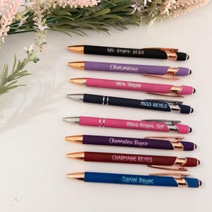Laser Engraved Pen| Ballpoint Pen, Engraved Pen, Personalized Pen, Custom Pen, Cute Pen, Christmas Gift Idea, Therapist Pen, Teacher Pen