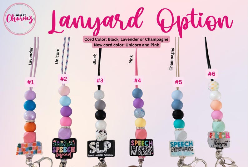 Slp Ribbons SLP Lanyard| Speech Language Pathologist Lanyard, Speech Squad Lanyard ...