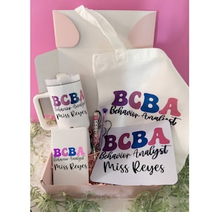 BCBA Gift Box| ABA Therapist Gift Box, Behavior Analyst Gift Idea, BCBA Christmas Gift Idea, Behavior Analyst Holiday Gift, Cute Gift Box