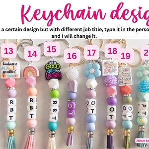 Therapist Keychain| SLP Keychain, OT Keychain, BCBA Keychain, Cute ...