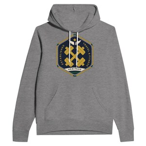 Heritage Wings Crest Pullover Hoodie, Pilot Fitness Sweatshirt för flygbesättning, Resegym Hoodie, Flygträningstopp