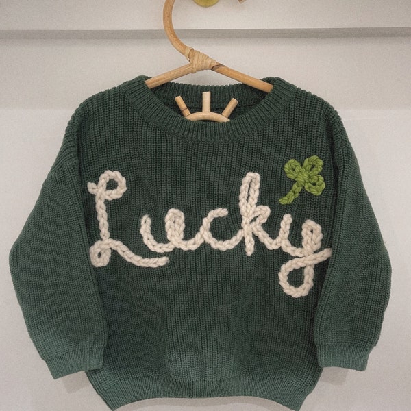 Hand embroidered Seasonal/Holiday with Design sweater