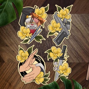 SD Konbini Vinyl Stickers ~ Anime Inspired Custom Stickers ~ Manga Inspired Laptop Decal ~ Kawaii Cute Stickers