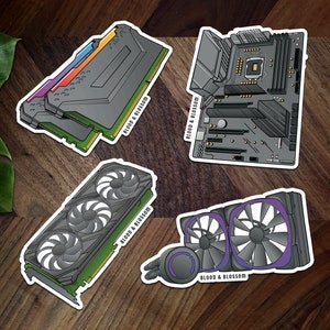 Adesivi per PC Gamer ~ Adesivo fustellato per giochi ~ Bujo Planner ~ Decalcomania per laptop ispirata alla console retrò
