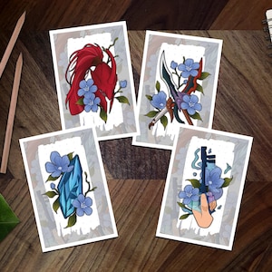 SL Dungeon Leveling Anime Mini Print ~ Décoration murale inspirée des Anime ~ Art numérique inspiré des mangas ~ Art mural esthétique Manhwa ~ Mini impression 4 x 6