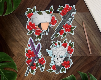 Adesivi in vinile con mostri giganti KN8 ~ Adesivi kawaii carini ~ Adesivi personalizzati ispirati agli anime ~ Decalcomanie per laptop ispirate ai manga