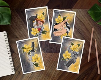 SD Konbini Anime Mini Prints ~ Anime Inspired Wall Decor ~ Manga Inspired Anime Poster ~ Aesthetic Kawaii Wall Art ~ 6X4 Mini Print