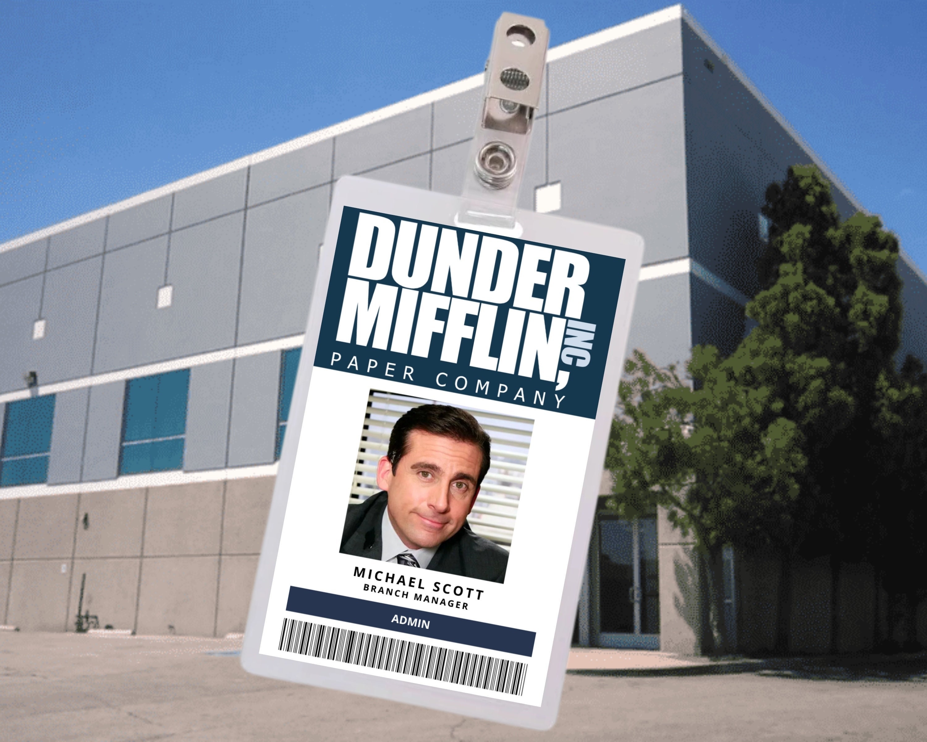 The Office ID Badge-Dunder Mifflin Director Michael Scott cosplay prop