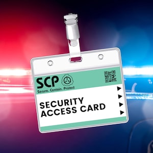 SCP Foundation Card Key Card Sticker Mug Notebook 