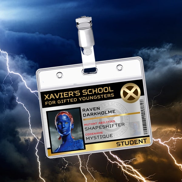 PRINTABLE X-MEN | Mystique ID Card | Badge | Special Agent | Cosplay | Costume | Name Tag | Prop | Halloween | Generic