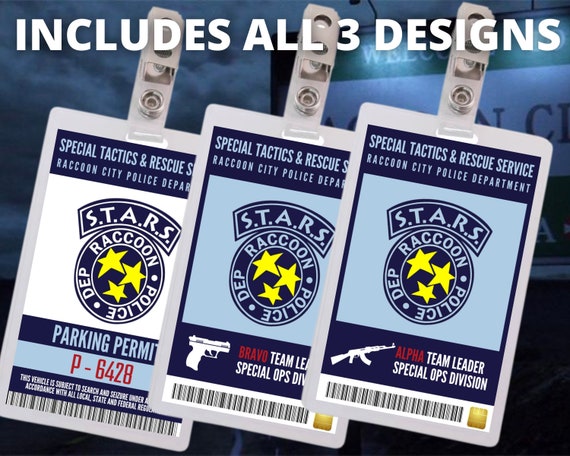 Resident Evil Umbrella Corporation Bioweapons Div ID Card Badge