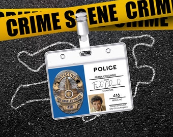 PRINTABLE COLUMBO | Detective Badge | ID Card Badge | Cosplay | Costume Name Tag Prop