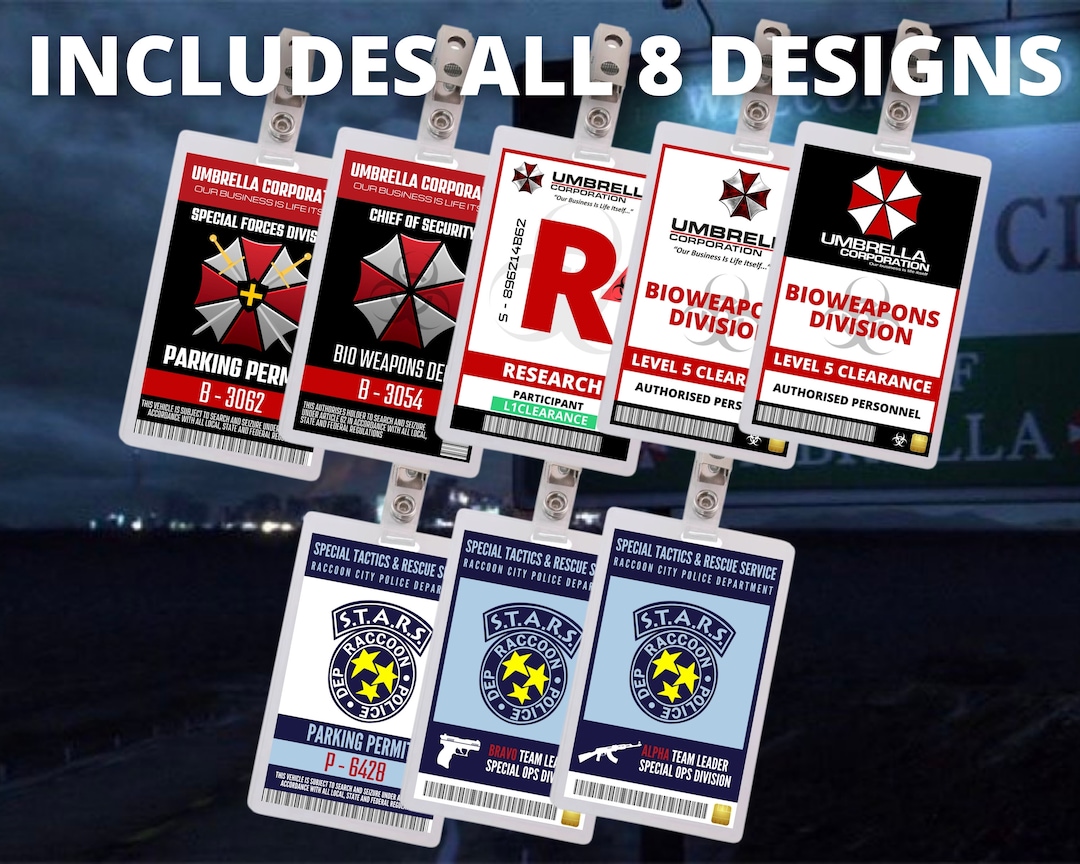 Umbrella Corporation Zombie Apocalypse Cosplay Aufnäher – Klettband Patch Rund (6,5 Cm)