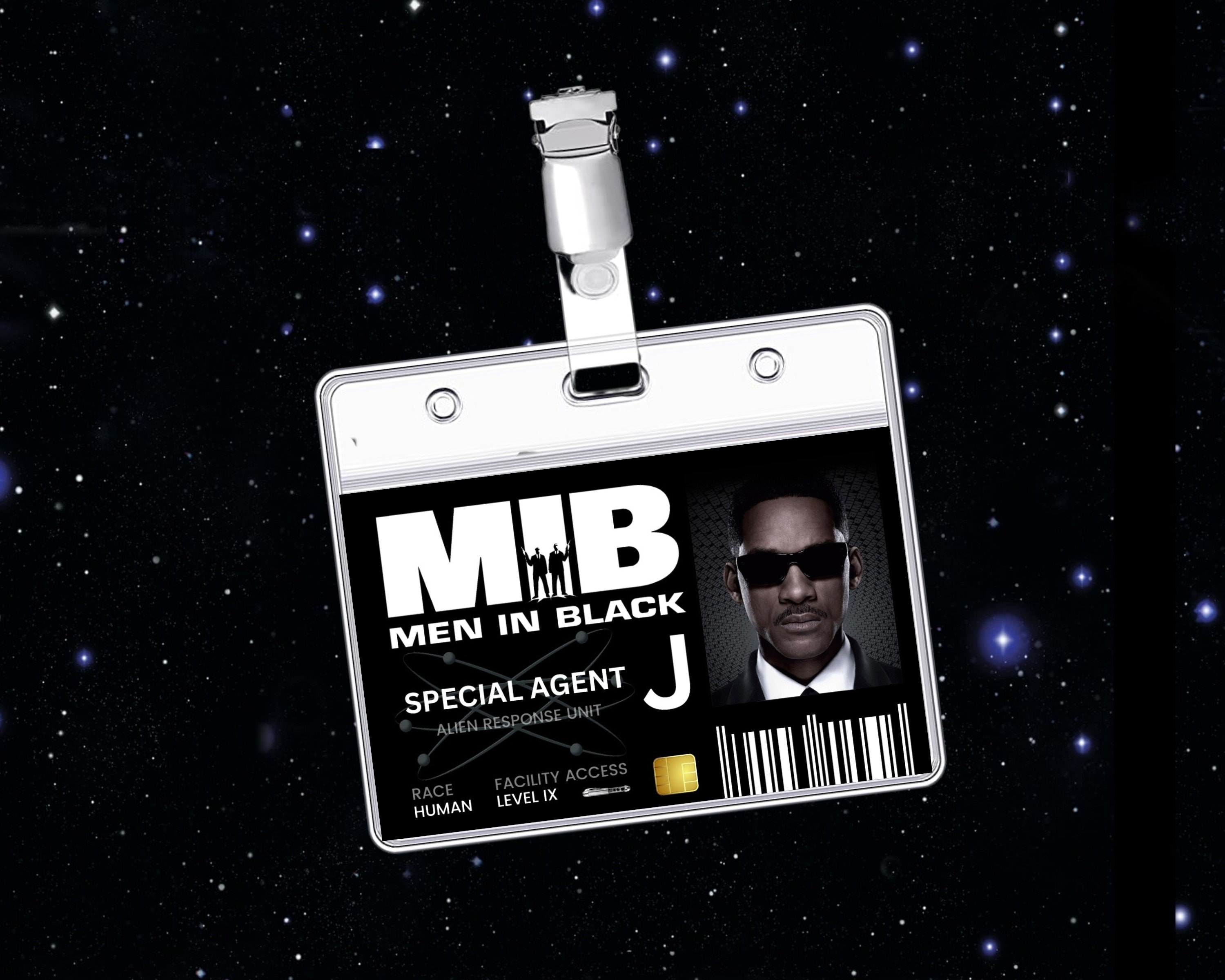 Men In Black Id Badge Template