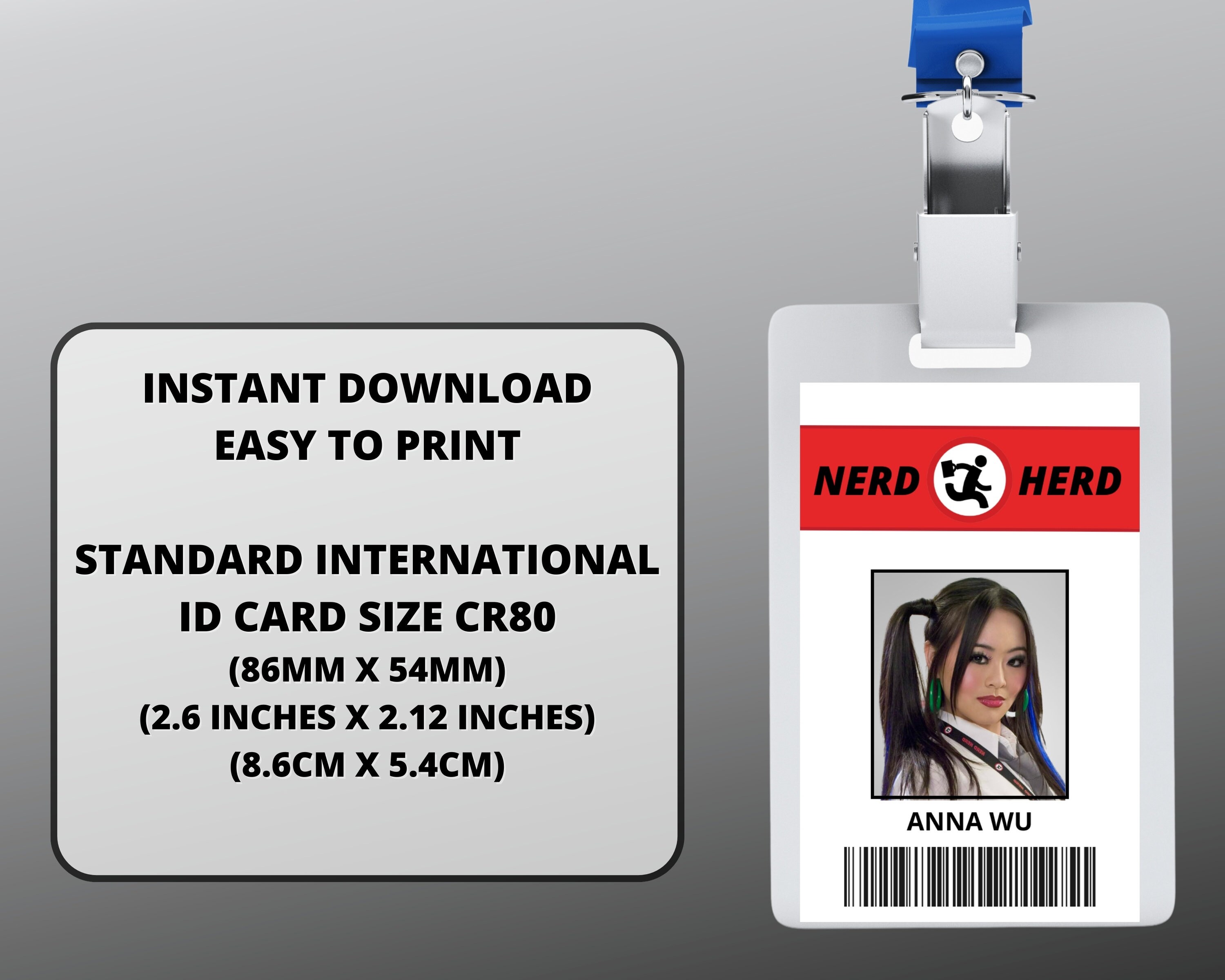 PRINTABLE Men In Black ID Card Badge Special Agent K Cosplay Costume