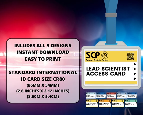 My personalized SCP Foundation ID card : r/SCP