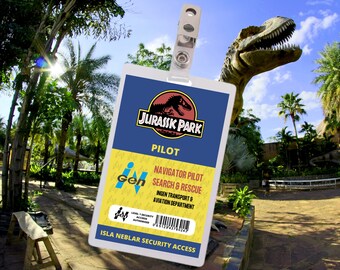PRINTABLE Jurassic Park Owen Grady ID Card Park Division ID Badge Cosplay Costume Name Tag Prop ...