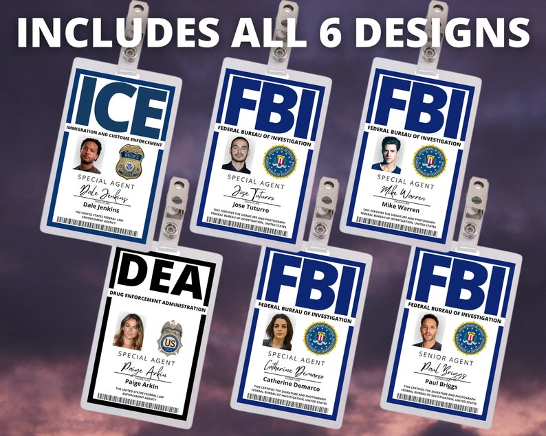 PRINTABLE Graceland Id Cards X6 Cosplay Id Card Id Badge - Etsy