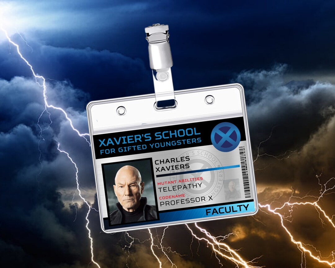PRINTABLE X-MEN | Older Professor X ID Card | Badge | Special Agent ...