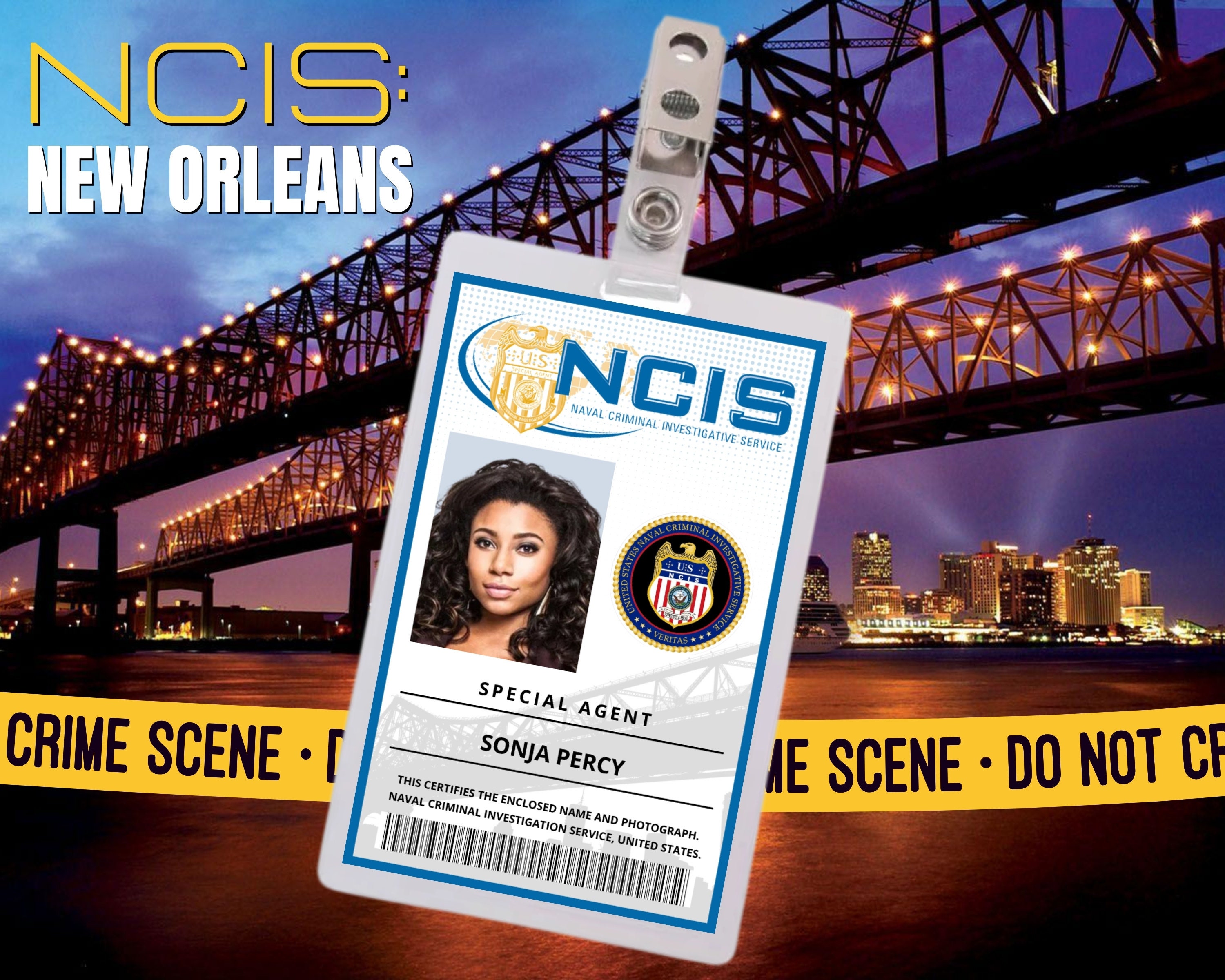 PRINTABLE Sonja Percy Id Card NCIS New Orleans Cosplay Id Etsy