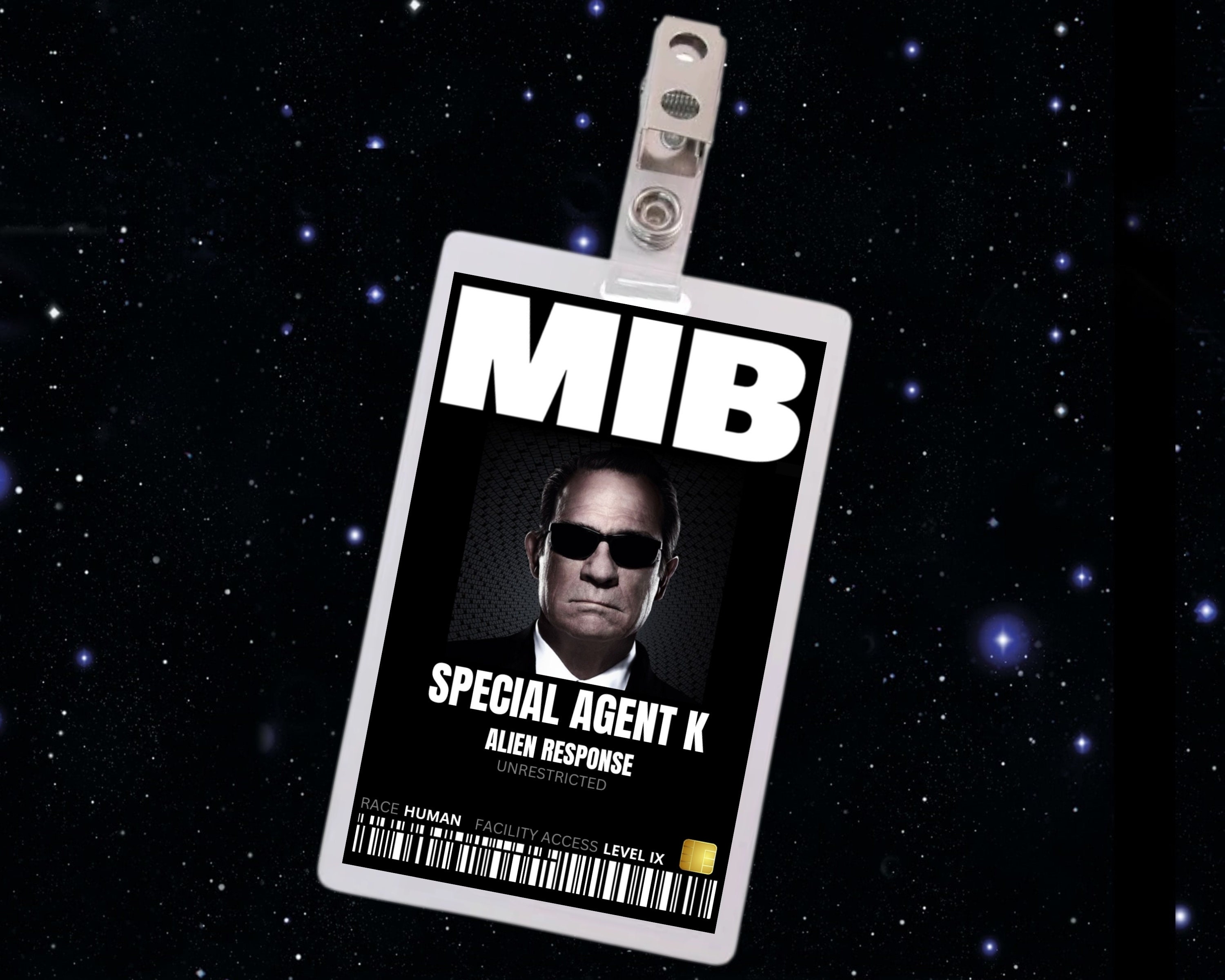 PRINTABLE Man in Black ID Card Badge Special Agent K Etsy PRINTABLE Man in Black ID Card Badge Special Agent K Etsy