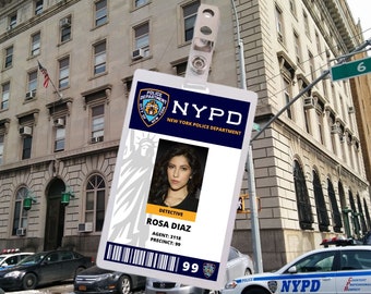 PRINTABLE ROSA DIAZ, Brooklyn 99, Cosplay, id card, id badge, Name badge, Pass, Replica, Card,  Fancy Dress, Halloween