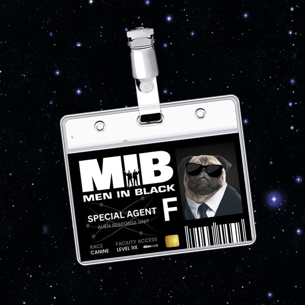 Printable Men in Black Badge Etsy UK