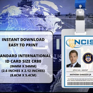 PRINTABLE Anthony Dinozzo Jr Id Card, NCIS Cosplay, Id Card, Id Badge ...