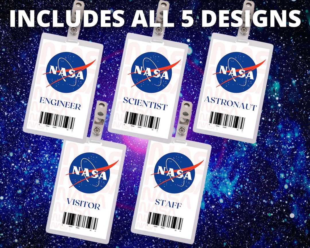 PRINTABLE NASA Id Cards X5 Cosplay Id Card Id Badge Name Etsy Australia printable-nasa-id-cards-x5-cosplay-id-card-id-badge-name-etsy-australia