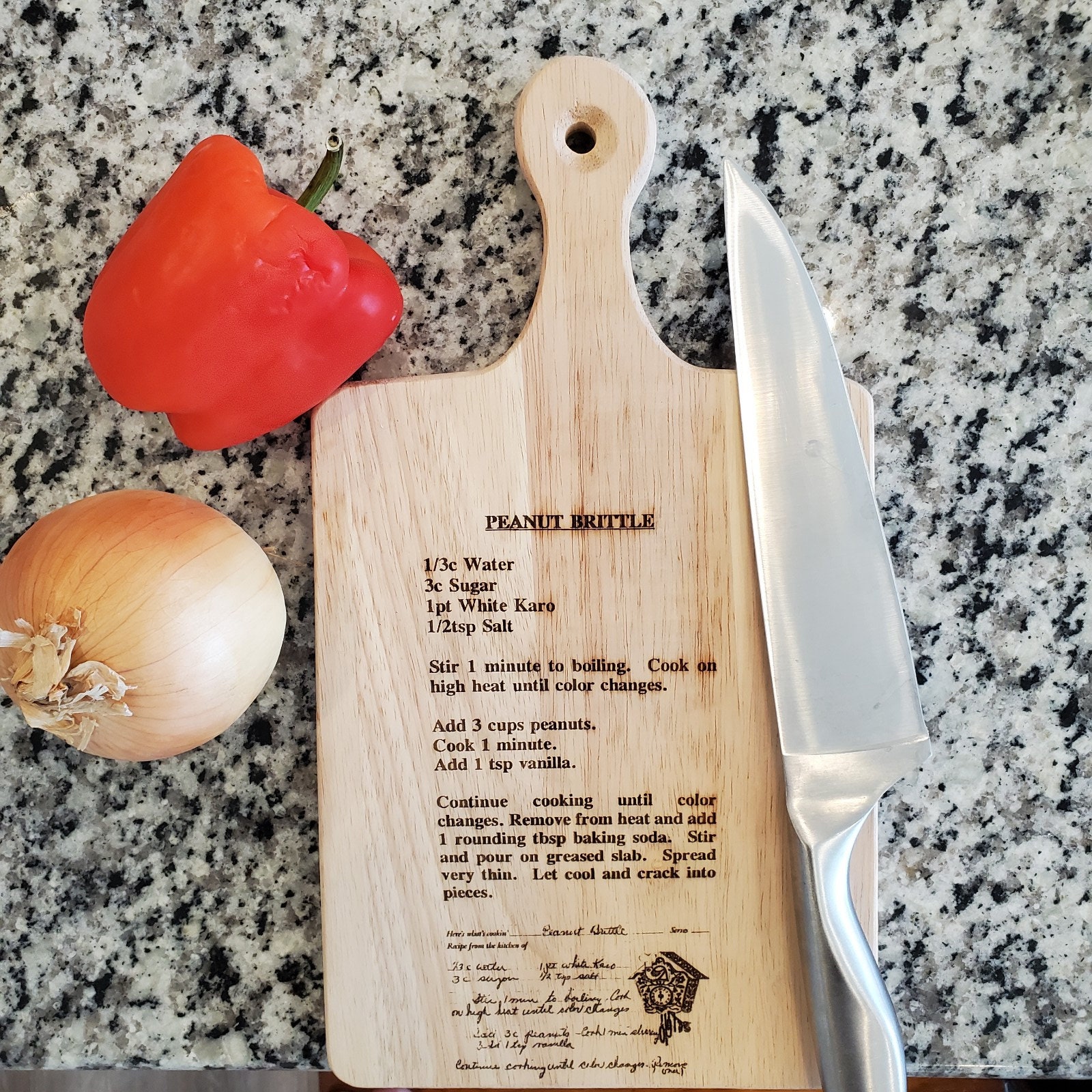 Handwritten Recipe Cutting Board Personalized Recipe Cutting Etsy