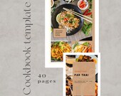 Digital Cookbook Template: Printable Recipe Binder (Canva)