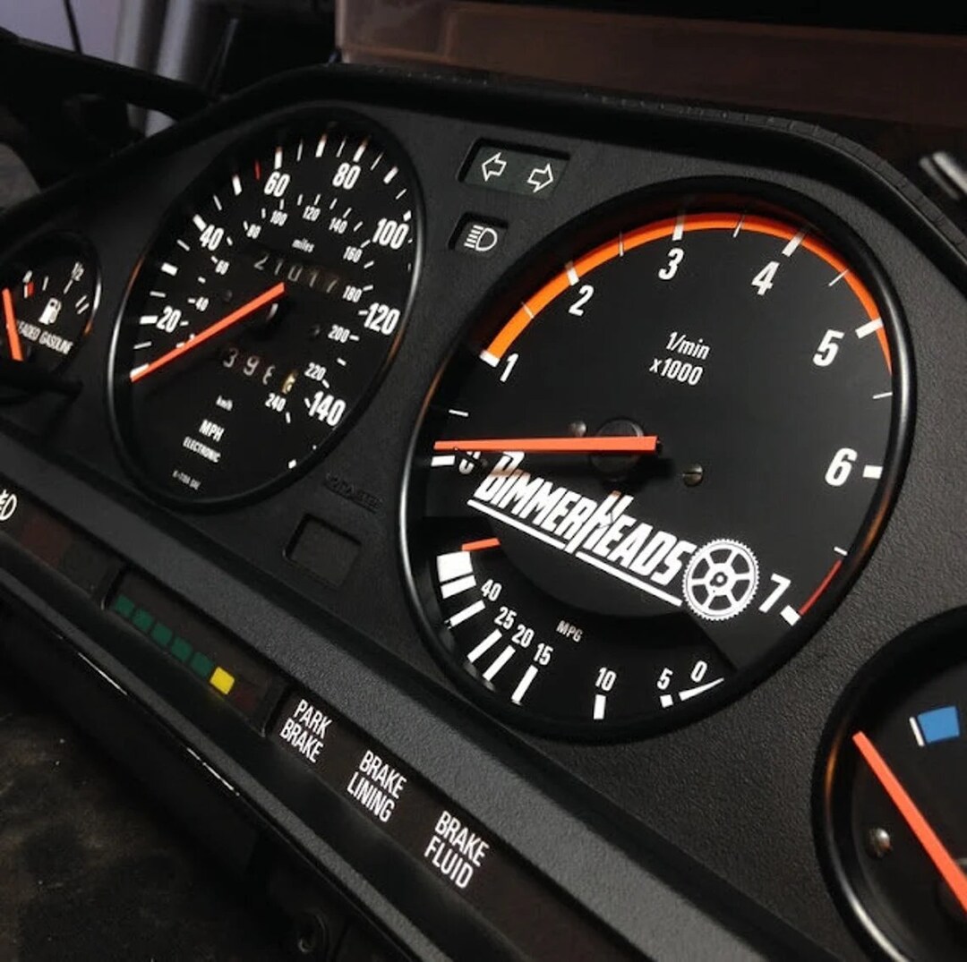 BMW E30 Instrument Cluster Rings Dashboard Gauge Rings 3 Series for BMW ...