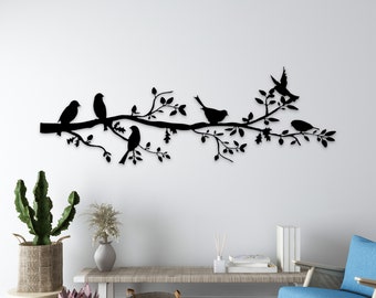 Flock of Birds Metal Wall Art, Steel Birds Wall Decor, Housewarming Gift, Birds Sign, Living Room Wall Art, Beach House Decor, Home Decor