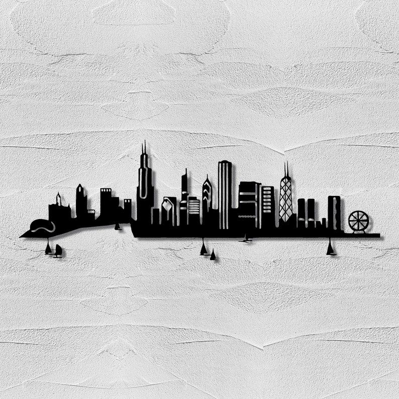 Chicago Illinois Skyline Wall Art