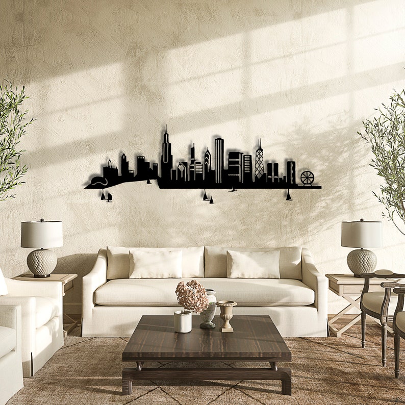 Chicago Illinois Skyline Wall Art