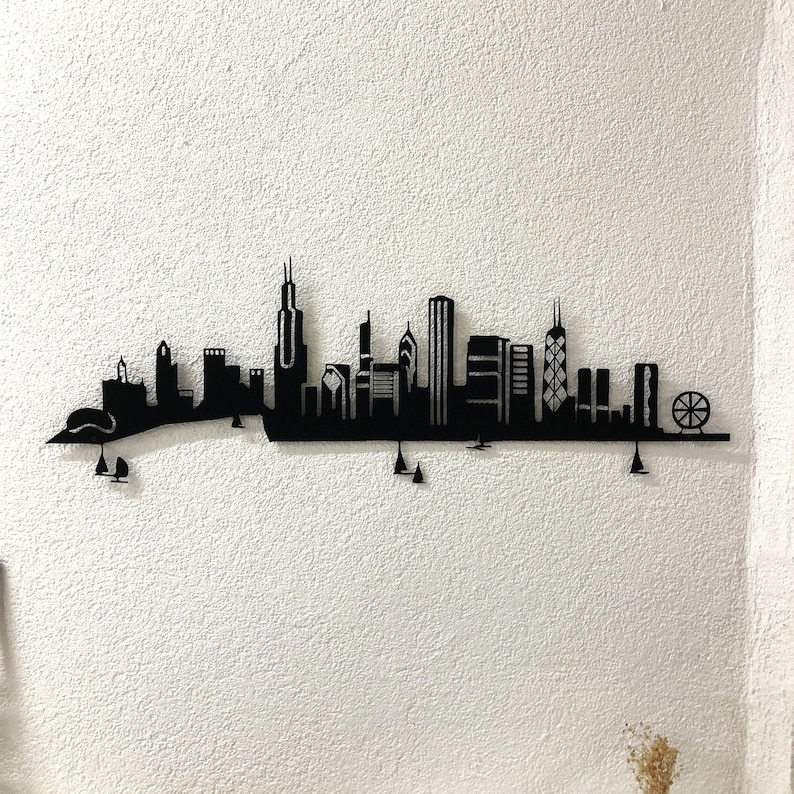 Chicago Illinois Skyline Wall Art