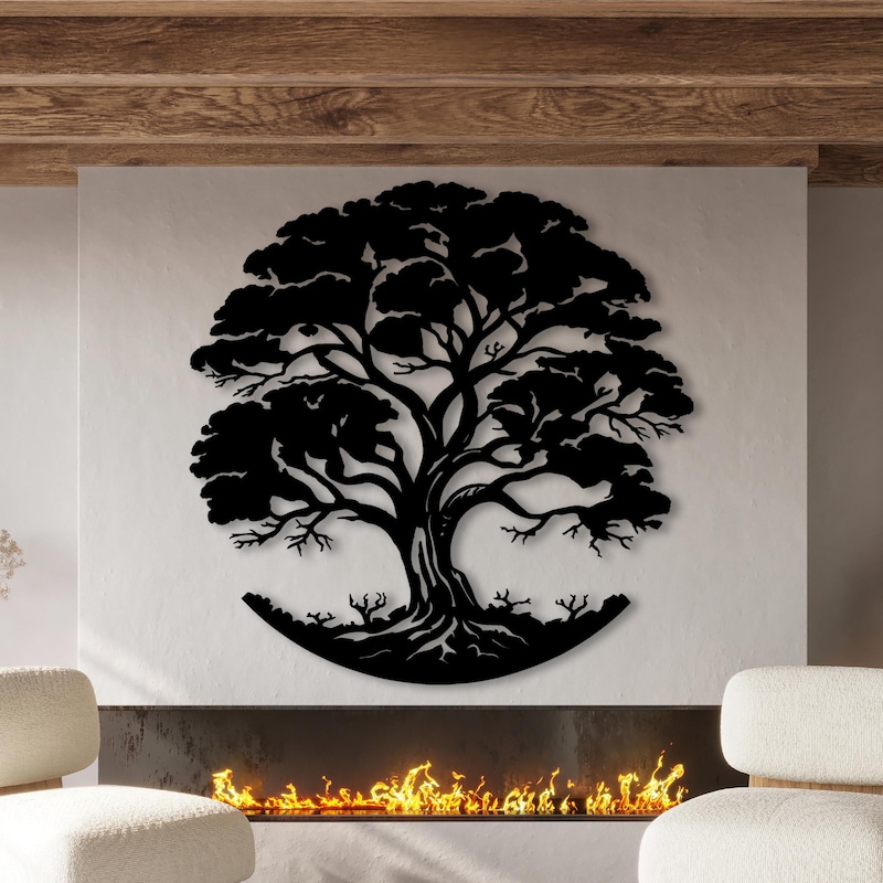Metal Angel Tree Art - Etsy