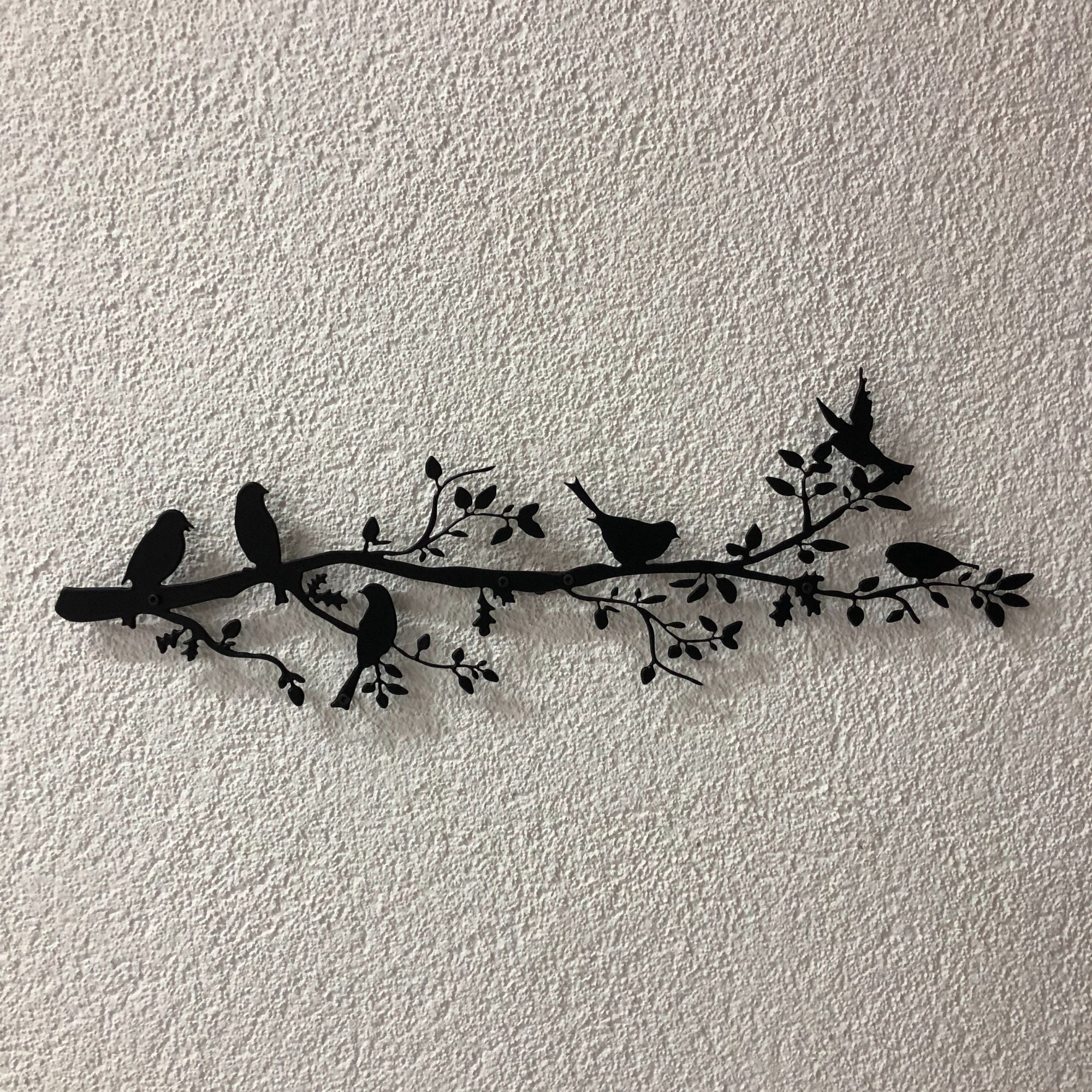 Flock of Birds Metal Wall Art, Steel Birds Wall Decor, Housewarming ...