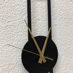 Geometric Long Metal Wall Clock