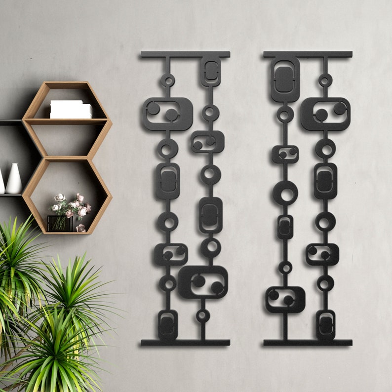 Mid Century Modern Metal Wall Art