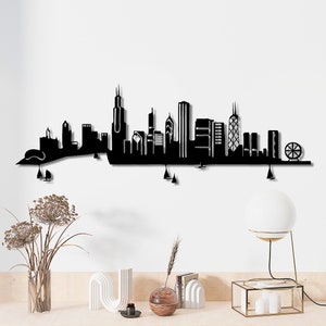 Chicago Illinois Skyline Wall Art