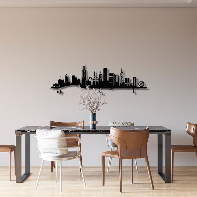 Chicago Illinois Skyline Wall Art