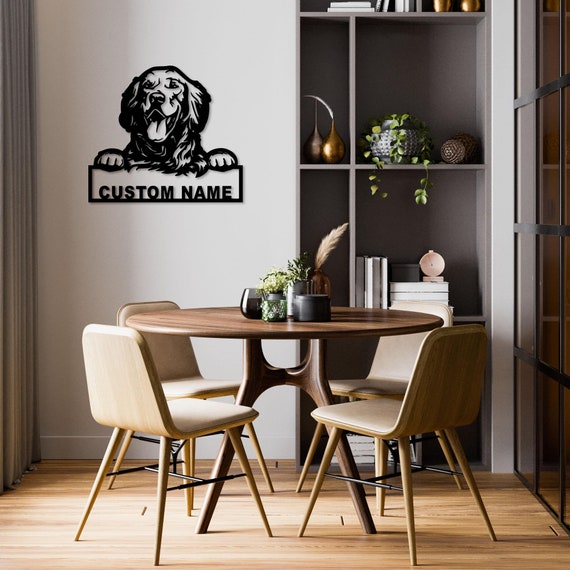 Targa In Legno Per Golden Retriever – Cartello Decorativo Con Frasetta E Immagine Del Cane, Da Appendere A Muro O Cancello, Regalo Per Amanti Dei Cani - 2